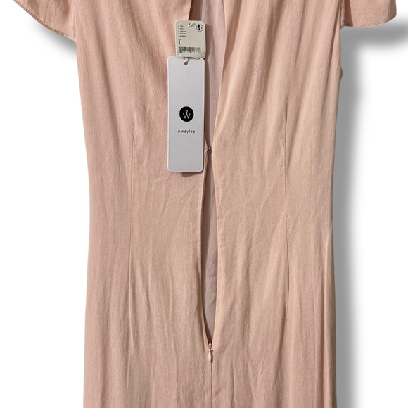 Free People Awaylee Pink Rose Gathered Button Front Maxi Dress Size Large - Picture 6 of 11